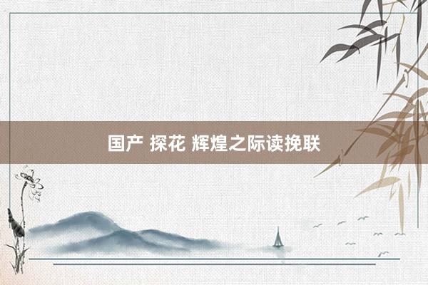 国产 探花 辉煌之际读挽联